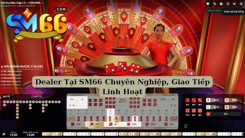 Dealer Tại Live casino SM66 Chuyên Nghiệp, Giao Tiếp Linh Hoạt